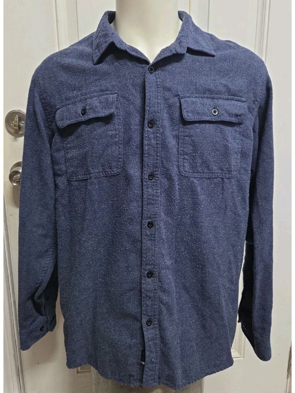 Budlight Burnside Mens Long Sleeve Shirt Blue Size XL